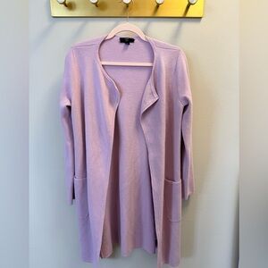 J. Crew Light Purple Coat Cardigan (Coatigan)